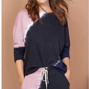 Sundry for Evereve Soft Cozy Terry Lined Tie Dye Oversized Sweatshirt Size 2/M